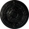 Ekena Millwork Vincent Ceiling Medallion (Fits Canopies up to 6"), Hand-Painted Black Pearl, 26"OD x 3"P CM26VIBPS - alternate 1